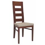 dřevěná židle FALCO tm.hnědá beige